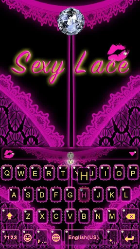 Sexy Lace Kika Keyboard Theme