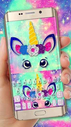 Unicorn Galaxy Keyboard Theme