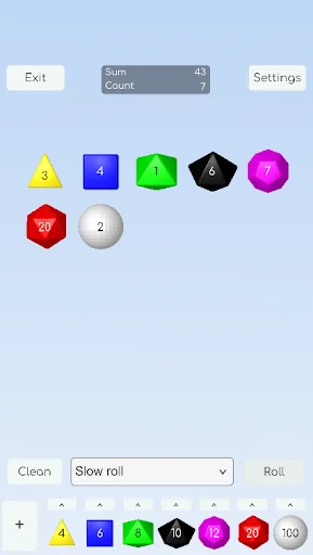 Virtual 3D Dice Roller EX2