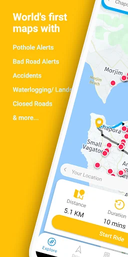 IntentsGo Maps & Pothole alert