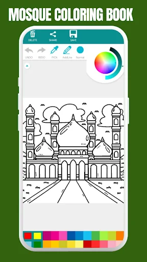 Islamic Mosque Coloring Book