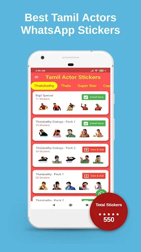 Tamil Actors 2025 - Stickers