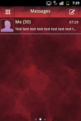 Theme Red GO SMS Pro