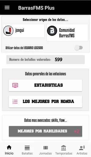 Barras FMS PLUS - Estadísticas