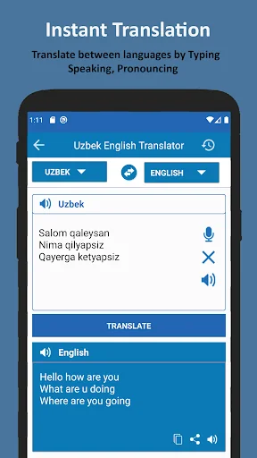 Translate English to Uzbek