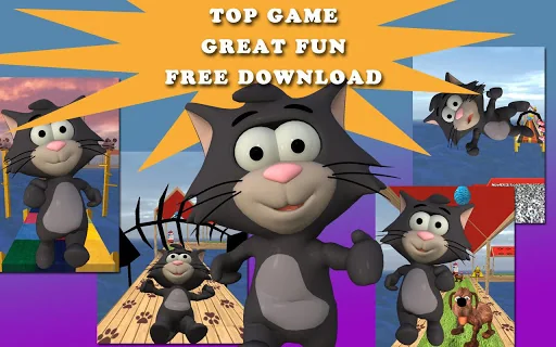 Tiny Cat Run: Running Game Fun