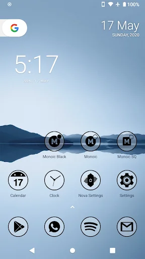 Monoic Black Minimal Icon Pack