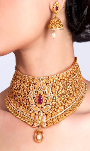 Gold Haram Necklace Collection