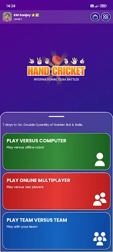Hand Cricket - Team Battles