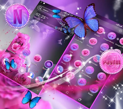 Pink Rose Launcher Theme