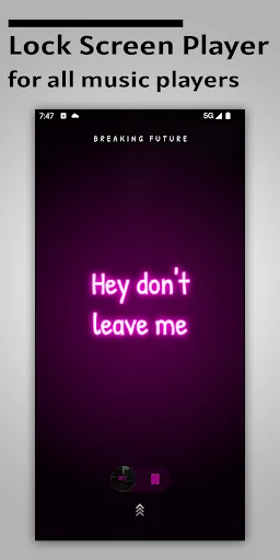 Lock Screen Music Player