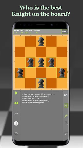 Knights fight - chess puzzles