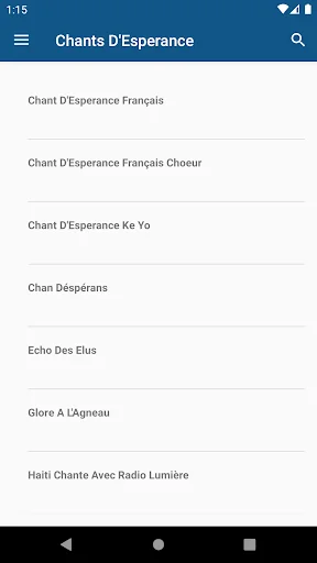 Chants D'Esperance