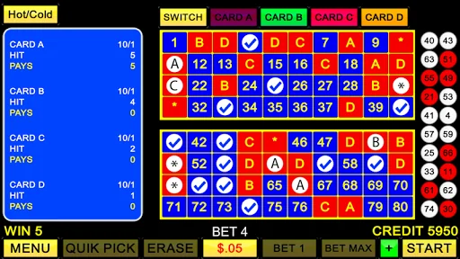 Keno 4 Card - Multi Keno