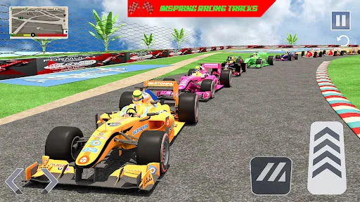 High Speed Formula Car Racing