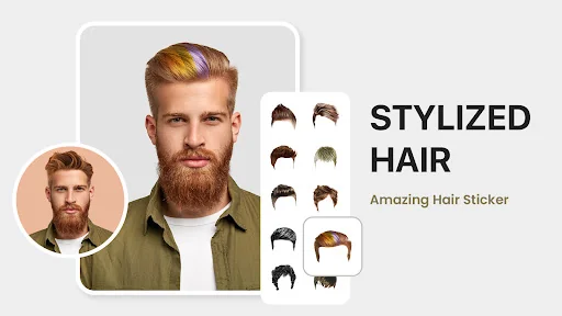 Man Hair Mustache Style Editor