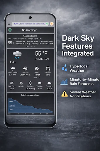 Dark Sky Tech & Hurricane Map