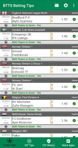 BTTS Betting Tips