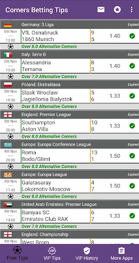 Corners Betting Tips