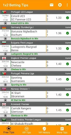 1X2 Betting Tips