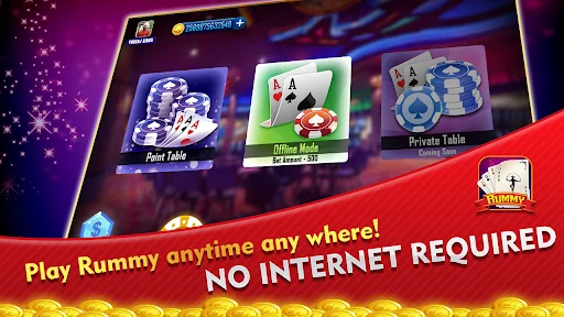 Rummy offline King of card gam