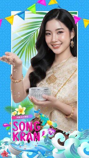 กรอบรูปสงกรานต์ แต่งรูป 2569