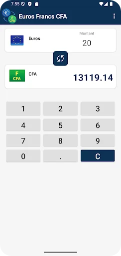 CFA Francs to Euros converter