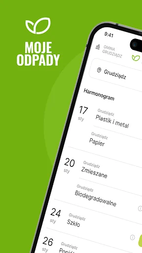 Waste collection schedule