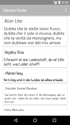 Classic Fonts for FlipFont