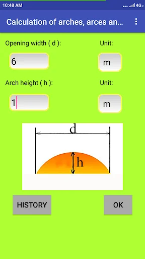 Calculation of arches, arces
