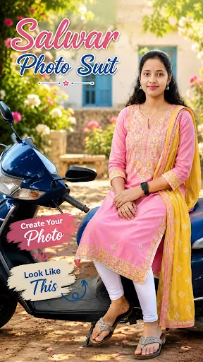 Women Salwar Photo Editor : AI
