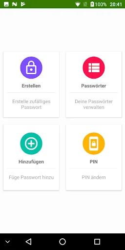Passwort Manager verwalten