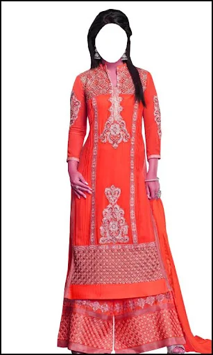 Women Palazzo Dress Photo Suit