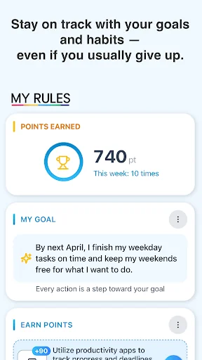 My Rules: Goal & Habit Tracker