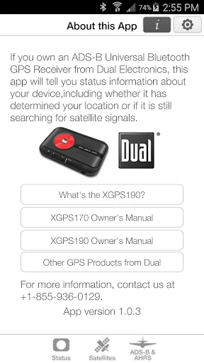 XGPS ADS-B Status Tool