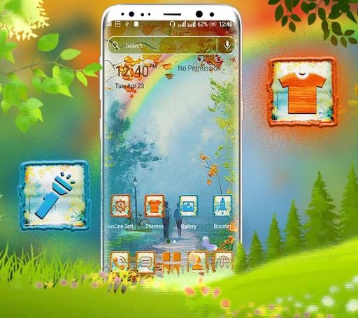 Nature Painting Launcher Theme