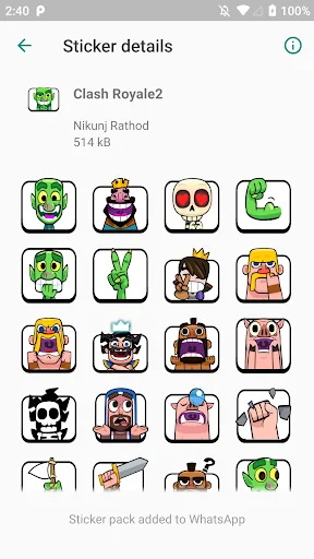Clash Royalee Stickers