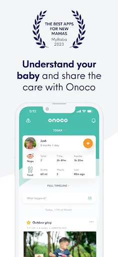 Onoco - Shareable Baby tracker