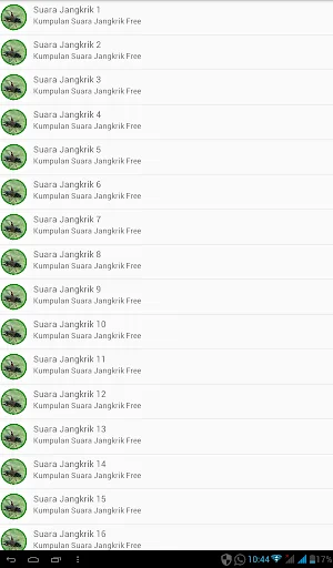 Kumpulan Suara Jangkrik