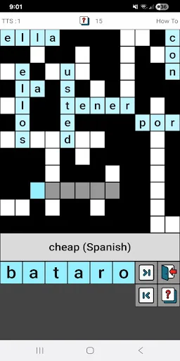 English Spanish Crossword