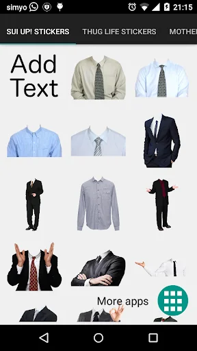 Suit Up! photo stickers
