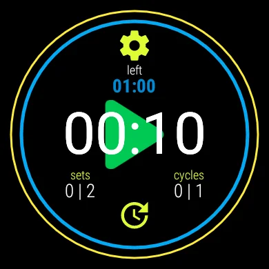Tabata timer for Wear OS
