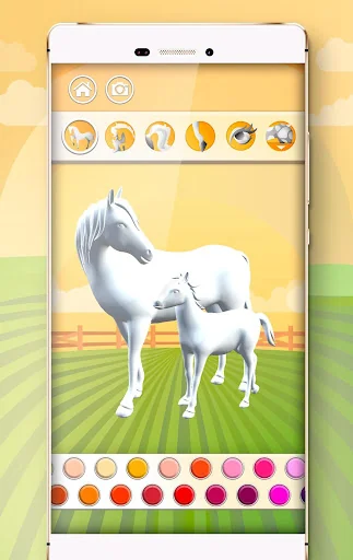 Horse Coloring Book 3D
