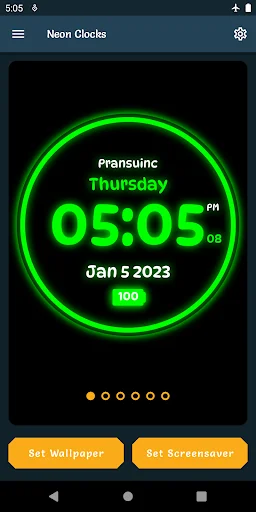 Neon Clock