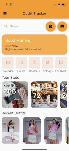 Outfit Tracker for Clothing
