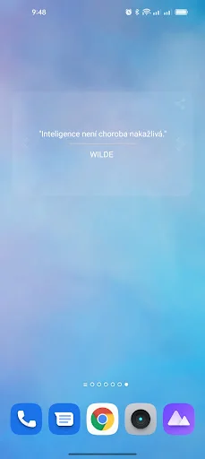 Minimalist widget with quotes