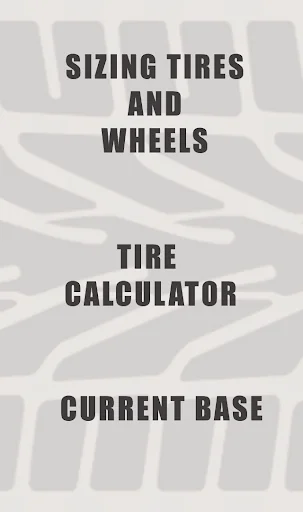 Tire and wheel size