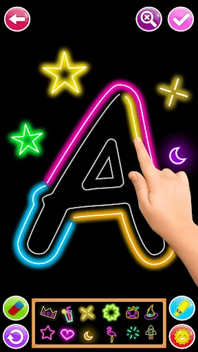 Learn To Draw Glow Numbers