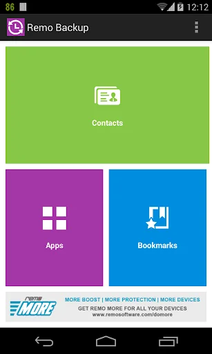 Remo Contacts Backup