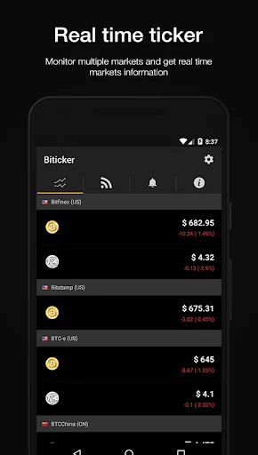 Bitcoin Price & Widget, Ethere
